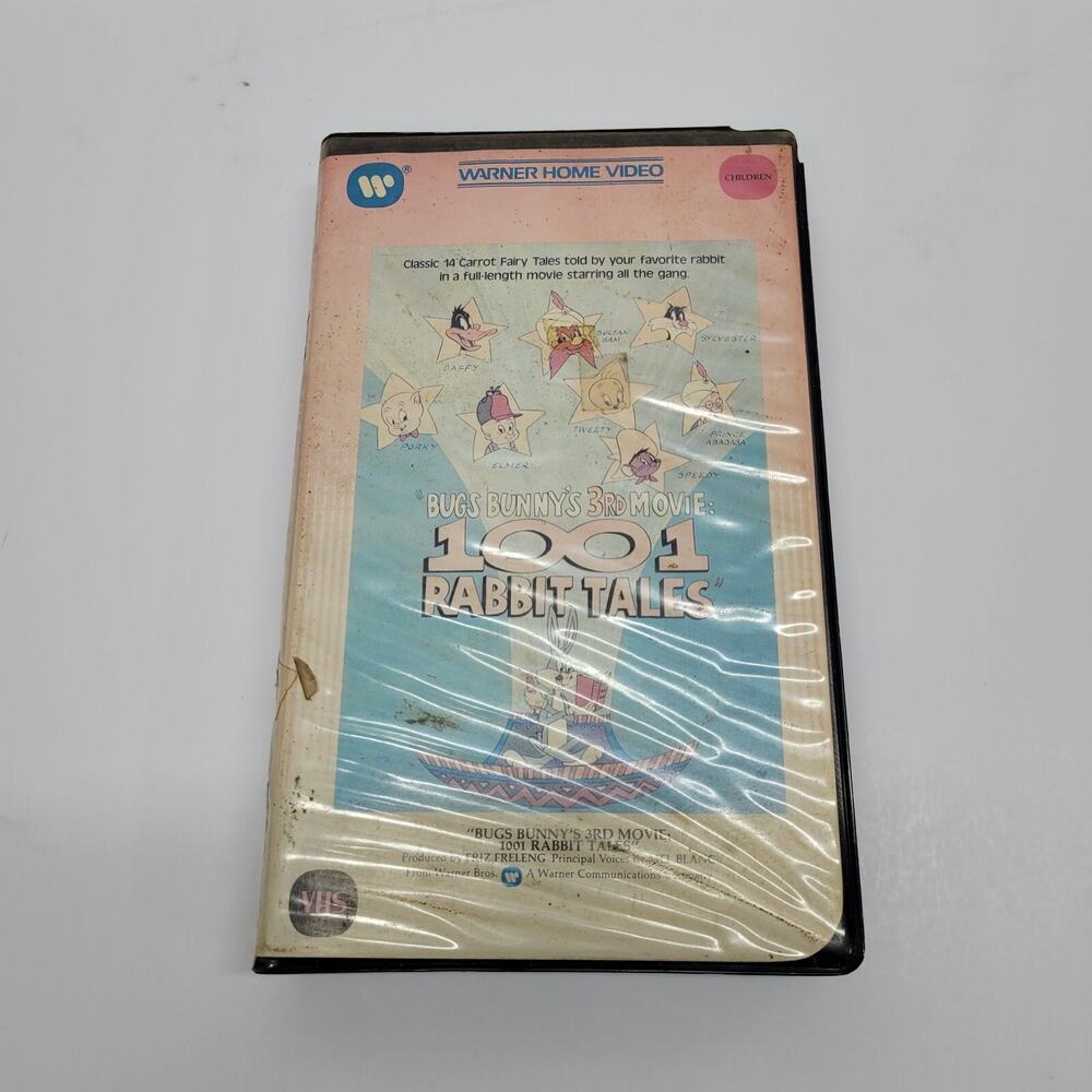 Bugs Bunnys 3rd Movie - 1001 Rabbit Tales (VHS, 1982, Clamshell) Rare Version